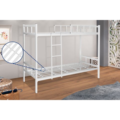 Beliche Intera de Aço, para Duas Pessoas Alojamentos .:Branco