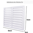 Ver imagem 6 de Porta Portinhola Abrigo Aço Casa Gás com Trava 80x70x6-bran