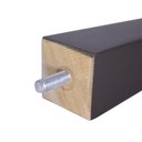 Ver imagem 3 de Kit 04 Pés Chanfrado Tabaco 10cm com Rosca Metal para Móveis D10 - D’Rossi