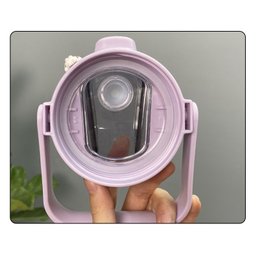 Garrafa Motivacional Anti-Vazamento 2 L Livre BPA - Azul - 3