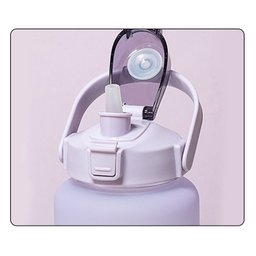 Garrafa Motivacional Anti-Vazamento 2 L Livre BPA - Azul - 4