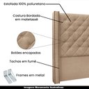 Ver imagem 3 de Cabeceira Decorativa Queen Size 1,84M Loewe Suede Bege - Gran Belo