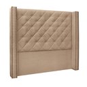 Ver imagem 1 de Cabeceira Decorativa Queen Size 1,84M Loewe Suede Bege - Gran Belo
