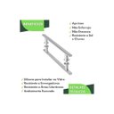 Ver imagem 6 de Puxador para Porta de Vidro Aço Inox Escovado 20cm Ms Fs