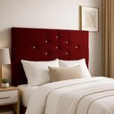 Ver imagem 2 de Cabeceira Cama Box Casal 90 Cm Virgínia Suede Marsala