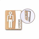 Ver imagem 7 de Placa de Banheiro Placas para Banheiro Feminino Masculino:branco - Homens 15x20