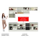 Ver imagem 6 de Armário de Cozinha Completa 280cm Branco/Preto/Rustic Genova Madesa 04