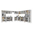 Ver imagem 5 de Armário de Cozinha Modulada 12 Pçs com Balcão de Pia Siena Multimóveis Mp2240 Branco/lacca Fumê