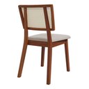 Ver imagem 5 de Conjunto Sala de Jantar Mesa Ester 160x90 Madeira Maciça 6 Cadeiras Manu