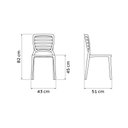 Ver imagem 7 de Conjunto 6 Cadeiras Sofia em Polipropileno Fibra de Vidro Camurça Tramontina