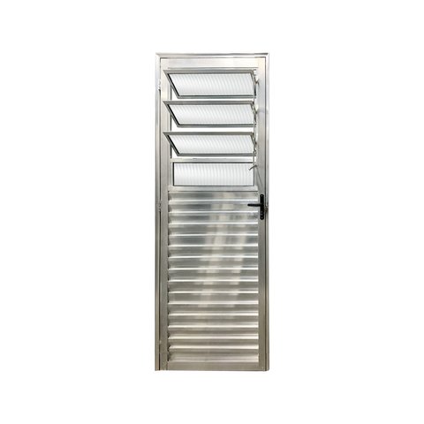 Porta Basculante Direita 210x90 Linha 25 Esmeralda Vidro Canelado