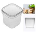 Ver imagem 3 de Potes Quadrados Bolo No Pote Plástico 220ml Lacre - 50 Potinhos Plast