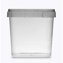 Potes Quadrados Bolo No Pote Plástico 220ml Lacre - 50 Potinhos Plast - 5