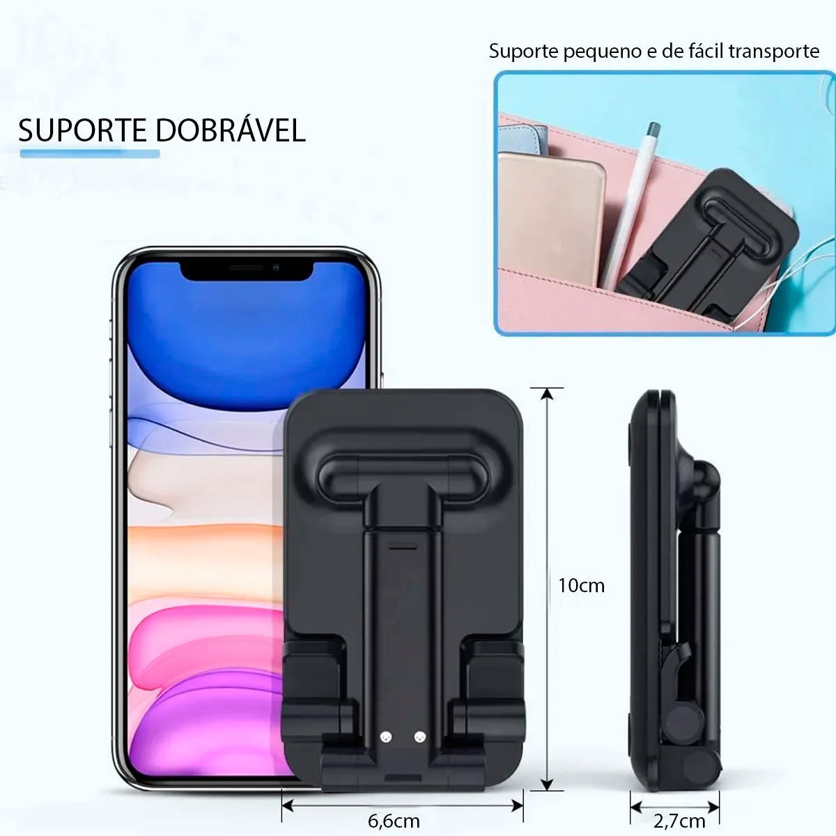 Suporte de Mesa para Celular Ajustável Articulado - 6