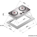 Ver imagem 5 de Fogão Elétrico Cooktop 2 Bocas Elétrico Energy 4.0 - Layr 220v