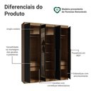 Ver imagem 5 de Guarda-Roupa Casal 6 Portas Batentes com Espelho Saturno Madesa