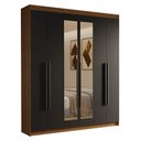 Ver imagem 3 de Guarda-Roupa Casal 6 Portas Batentes com Espelho Saturno Madesa