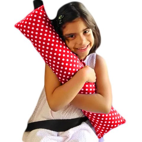 Protetor Infantil Almofada de Cinto de Segurança Estampado - vermelho poÃ¡