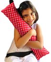 Ver imagem 1 de Protetor Infantil Almofada de Cinto de Segurança Estampado - vermelho poá