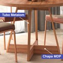 Ver imagem 3 de Sala de Jantar Carraro Mesa Átria Redonda 4 Cadeiras Neo