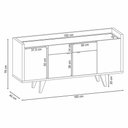 Ver imagem 2 de Buffet Ambiente Melodia Off White Cinamomo - Hb Móveis