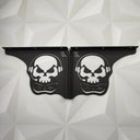 Ver imagem 3 de Mão Francesa Aço Preta 20cm Caveira Gamer Decorativa para Prateleira Zarg