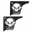 Ver imagem 1 de Mão Francesa Aço Preta 20cm Caveira Gamer Decorativa para Prateleira Zarg