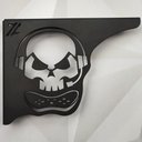 Ver imagem 7 de Mão Francesa Aço Preta 20cm Caveira Gamer Decorativa para Prateleira Zarg