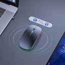 Ver imagem 5 de Mouse sem Fio Recarregável Wireless Led Rgb Ergonômico Novo