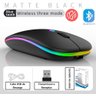 Mouse sem Fio Recarregável Wireless Led Rgb Ergonômico Novo - 2