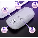 Ver imagem 4 de Mouse sem Fio Recarregável Wireless Led Rgb Ergonômico Novo