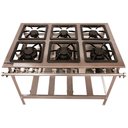 Ver imagem 1 de Fogão 6 Bocas 3 Duplas Inox Stand Metal Brey Baixa Pressão 106-3d - I