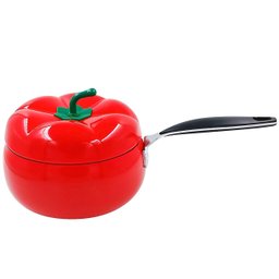Panela Esmaltada Antiaderente Decorativa Pimenta 1,2lt - 4