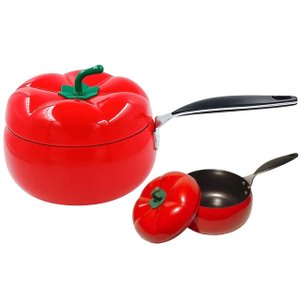 Panela Esmaltada Antiaderente Decorativa Pimenta 1,2lt