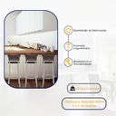 Ver imagem 3 de Kit 3 Bancos Alto Tamborete para Balcão Junco Argila Àrea de Lazer Ilha Bancada bar Churrasqueira