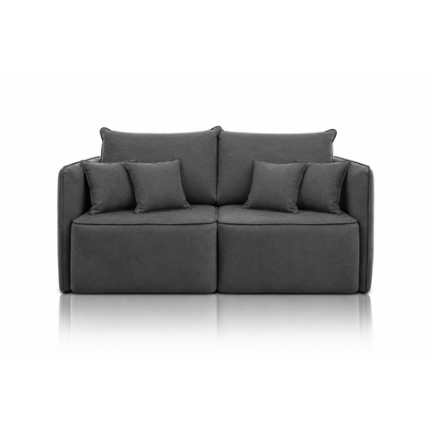 Sofá Modular Búzios - Conforto, Versatilidade e Design Contemporâneo:Veludo Grafite/2,20 sem Chaise