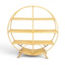 Ver imagem 1 de Estante para Livros Circular em Rattan 162x150x36cm