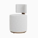 Ver imagem 1 de Puff Margo Decorativo Orgânico Veludo - 7 Decor Bege
