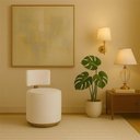 Ver imagem 2 de Puff Margo Decorativo Orgânico Veludo - 7 Decor Bege