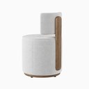 Ver imagem 4 de Puff Margo Decorativo Orgânico Veludo - 7 Decor Bege