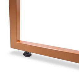 Mesa de Escritório Office Estilo Industrial Inspire House Branco com pés cobre - 4