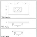Ver imagem 2 de Pia para Cozinha Mármore Sintético Preto