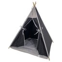 Ver imagem 1 de Cabana Pet Camping Cachorro Gato - Algodão Poá - 70x70x84cm - Preto