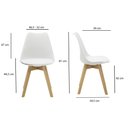 Ver imagem 2 de Kit 4 Cadeiras Saarinen Wood com Estofamento Várias Cores