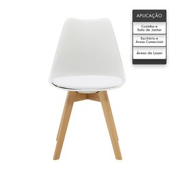 Kit 4 Cadeiras Saarinen Wood Com Estofamento Várias Cores - 3