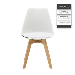 Kit 4 Cadeiras Saarinen Wood com Estofamento Várias Cores - 12