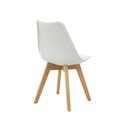 Ver imagem 3 de Kit 4 Cadeiras Saarinen Wood com Estofamento Várias Cores