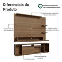 Ver imagem 4 de Rack com Painel para Tv até 60 Polegadas 180 Cm Rustic Cancun Madesa