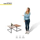 Ver imagem 3 de Mesa de Centro Decorativa Smart Estilo Industrial Demolição