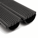 Ver imagem 1 de Grelha Furadinha e Suporte Coletor Preto 10 Cm